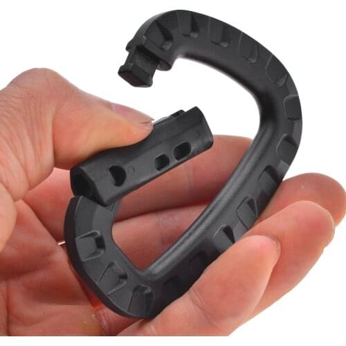 Carabiner Climb Clasp Clip Hook Backpack Molle System D Buckle Military Outdoor Bag Camping Climbing Accessories