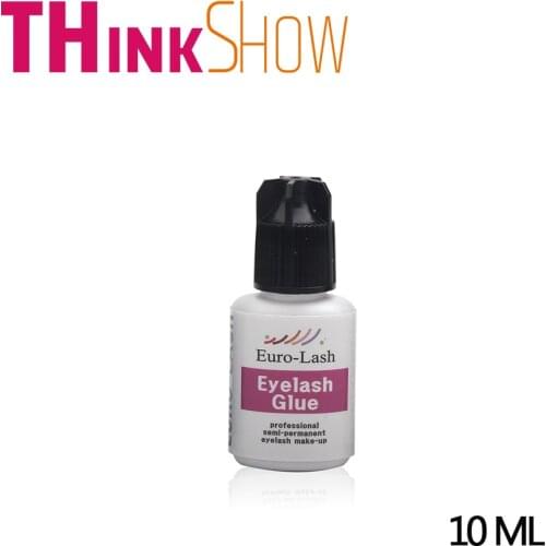 10ML Euro-Lash Glue No Odor No Simulation Euro for Volume Eyelashes Extension,Individual Lashes Professional Adhesive Permanent
