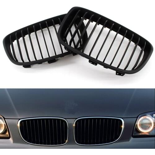 Left & Right Car Front Matte Black Grille Grille fit for BMW F20 11-14