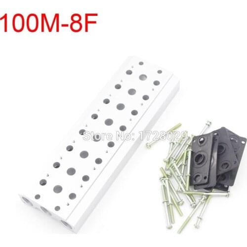 Silver Tone 100M-8F Magnetic Valve Base Solenoid Valve Board in Stock