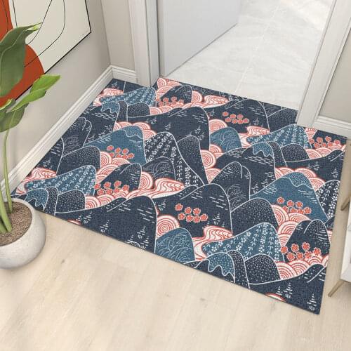 DIY Entrance non-slip PVC wire loop floor mat customize bathroom waterproof carpet kitchen Elastic rug living room door mat
