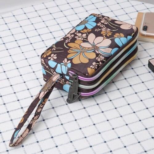 New Fashion Women Wallet Bag Purse Triple Zipper Clutch Bag Ladies Card Money Phone Case Organizer Pouch Colorful Unique Purse