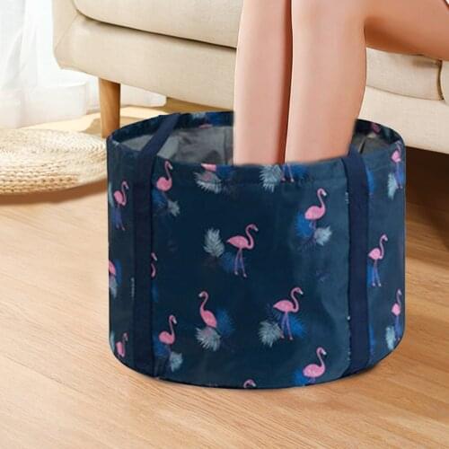 Foldable Foot Tub Portable Bath Bag Wash Basin Water Bucket Large Capacity Bathing Feet Massage Washing Tub For Outdoor Travel