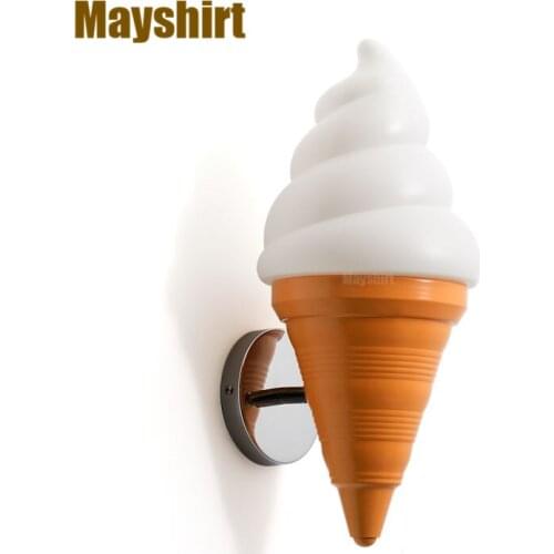Modern Ice Cream Wall Lamp Nordic Led Wall Sconce Light Fixtures Bedroom Bedside Lamp Kids Children Room Bar Cafe Home Lighting