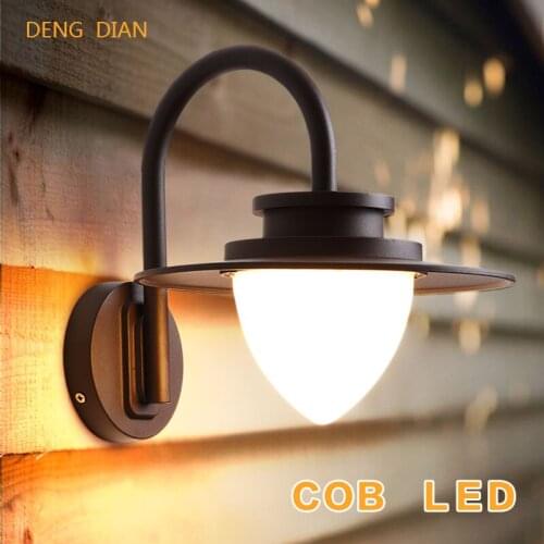 Modern European LED Garden Wall Light Outdoor Lighting Waterproof aluminum wall lamp balcony Hallway aisle Porch Lights 8W