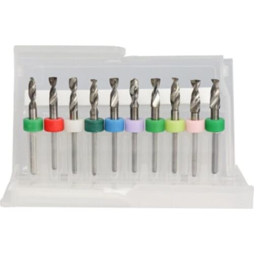 10pcs/Set 3.1mm-4.0mm High Quality Hard Alloy PCB Print Circuit Board Carbide Micro Drill Bits Tool 3.1mm 4.1mm for SMT CNC