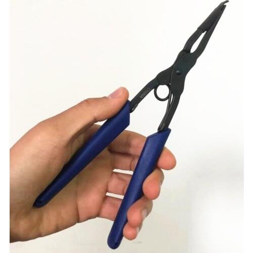 Fiber optic connector plug and clamp pull tool IET Pilers Fiber optic room tools as Miller IET-100