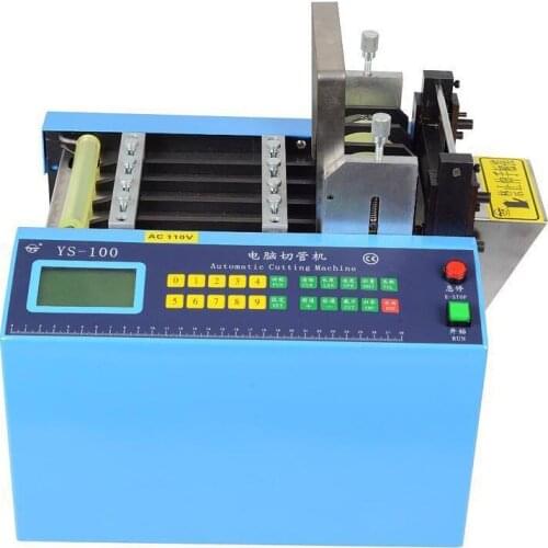 YS-100 110V/220V Automatic Heat shrink Tube Cutting Machine Cable Pipe Cutter with Thick Knife