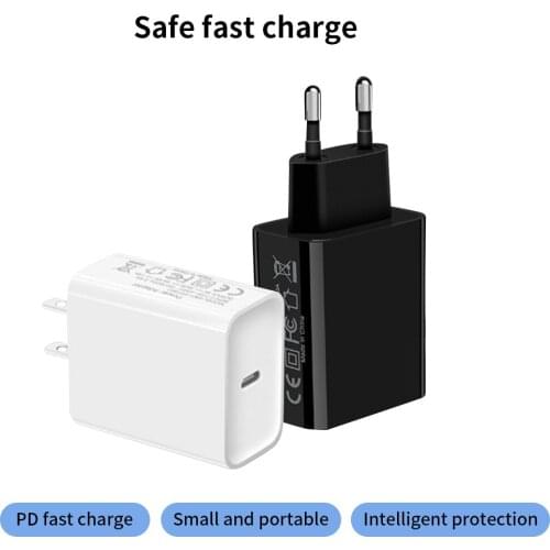 18W PD USB Type C Fast Charger Adapter Charging For IPhone 12 Mini Pro 11 XR Fast Charge EU US Travel PD Port for Samsung Xiaomi