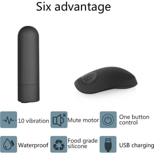 10 Speeds Bullet Vibrator Vagina G Spot Massager Sex Toys for Adults Women Remote Control Waterproof Rechargeable Masturbator