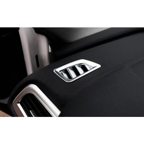 2x Car Interior Front Dashboard Air Outlet Vent Frame Covers Trim Sticker For BMW 1 Series Sedan 2017 New Accessory