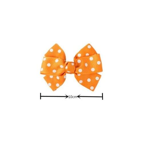 NEW 16Colors 4inch Polka Dot Hair Bows Grosgrain Ribbon Alligator Hair Clips for Toddlers Baby Girls Hair Accessories