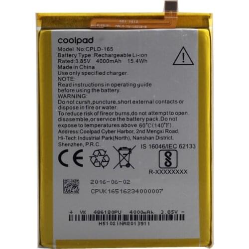 4000mAh CPLD-165 battery For Archos 50 Power batteries
