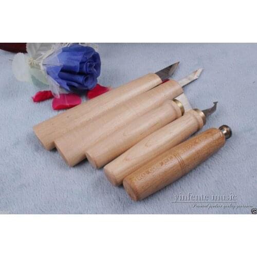 5pcs Violin Guitar Tools gravers Guitar Maker Tools Knife Scraper Wood File