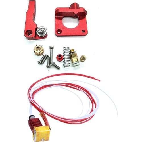 Aluminum MK8 Drive Feed for Creality CR-10, CR-10S, CR-10 S4 & Hot End Kit MK8 0.4mm Nozzle with Aluminum Heating Block