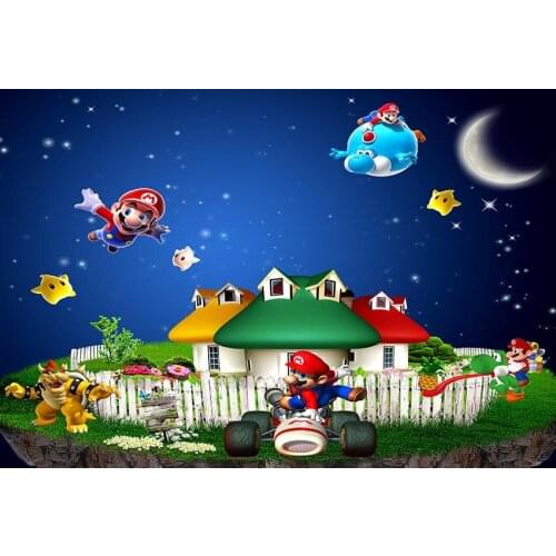 Animation mushroom backdrop photography polyester portrait kids photo-shots backgrounds for photo studio props photophone lv-681