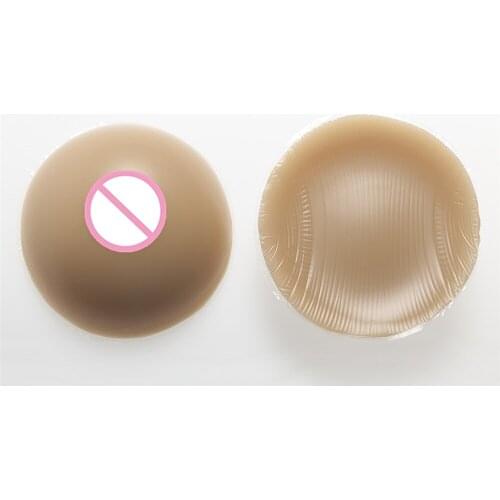 B Cup 600g/Pair Circular Brown Crossdresser Boobs Realistic Silicone Breast Forms Shemale Drag Queen Crossdresser Fake Breast