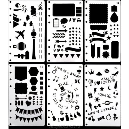 Bullet Journal Stencil Plastic Planner DIY Craft Drawing Template Diary Decor A6 Jy21 20 Dropship