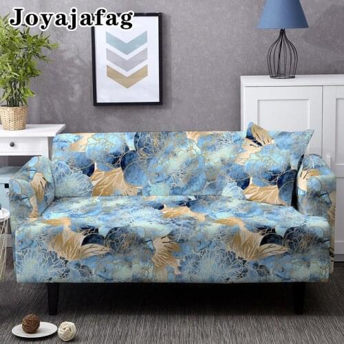 All-cover Sofa Cover For Living Room Abstract Flowers Design 1/2/3/4 Seater Elastic Soft Slipcover Washable Couch Covers