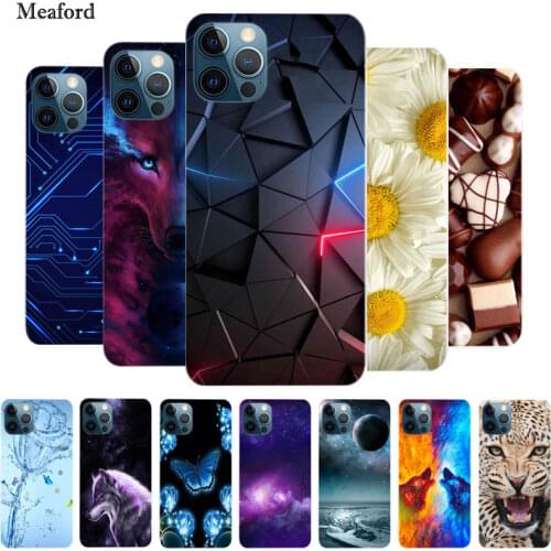 For iPhone 12 Pro Case iPhone12 Pro Bumper Silicon TPU Soft Phone Cover For iPhone 12 Pro Max / 12 Mini Case Cartoon funda 12Pro