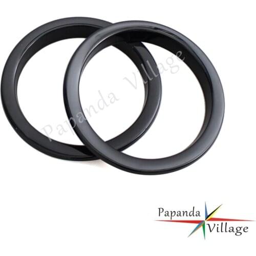 Black Chrome ABS Plastic Turn Signal Lamp Turn Light Cover Ring Trim for Jeep Wrangler 2007-2017