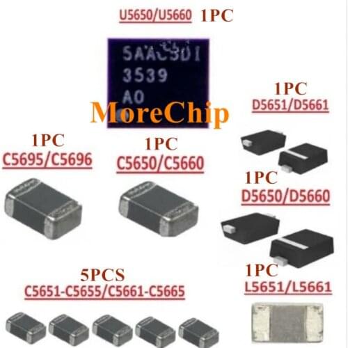 For iPhone 8 8Plus Light Kit Backlight IC U5650 U5660+Coil L5651 5661+Diode D5650 5651+Capacitor C5650 5695 5651 C5652 3pcs/lot
