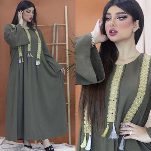 Dubai Abayas For Women Kaftan Moroccan Eid Mubarak Modest Dress Vistidos Largos Arabe Plus Size Boubou 2021 Prayer Clothing