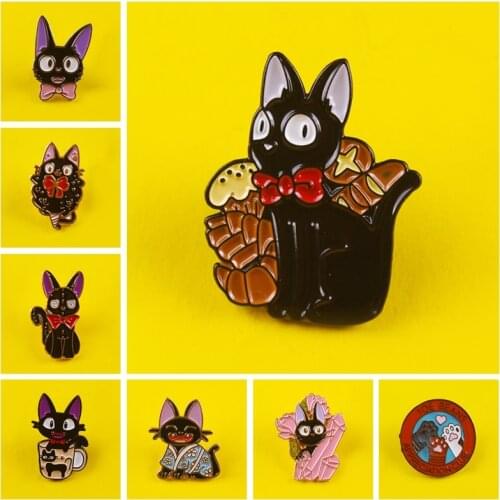 Cartoon Animal Enamel Pins Custom Cute Cat Brooches Bag Clothes Lapel Pin Badges Funny Zoo Jewelry
