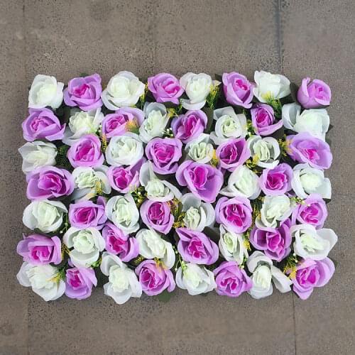 Artificial flower rose Solid color Flower wall Background wall Artificial plant decoration home Wedding interior fake flowers