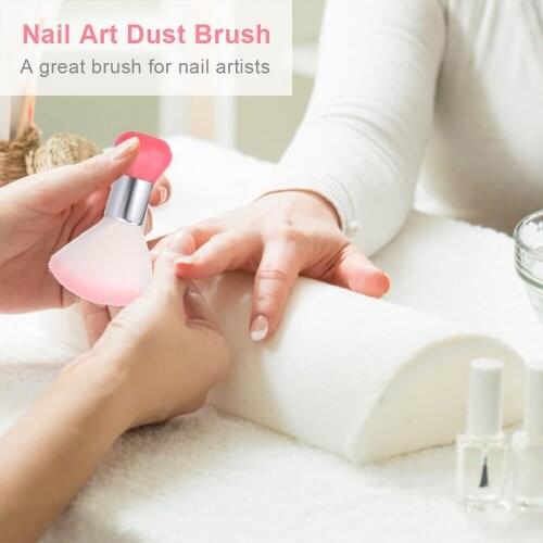 Nail Art Dust Brush Nail Cleaning Brush Nail Powder Brushes Nails Polish Remover for Acrylic Nails Gel Nail Art Tool