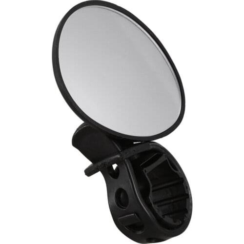 Handlebar mount for rear view mirror / reflective safety convex mirror for MTB and bicycles, Black