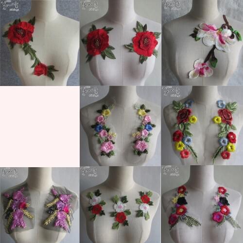 Fashion style Embroidery Lace Collar Venise Sewing Neckline Applique Fabric DIY Clothing Accessories Craft supplies 1 pcs sell