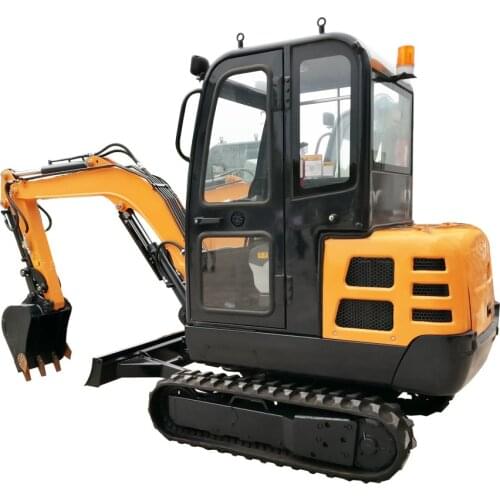 2 Ton Closed Mini Excavator Machine China Cheap Small Digger With Cab For Sale