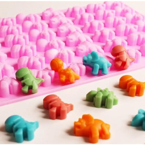 Multi-Purpose Cute Little Dinosaur Silicone Mold Chocolate Mold Ice Tray Mold Soft Candy Mold DIY Kitchen Cake Mold Tool
