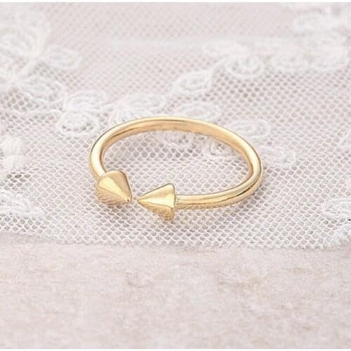 Fashion two Angle relative to the ring for women