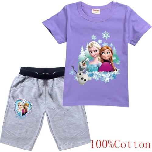 Frozen Fashion Kids Clothing Set Children Clothes Sets Cartoon Baby Boys Girls Outfits Teenagers Boys Sports Suit Boys Clothes