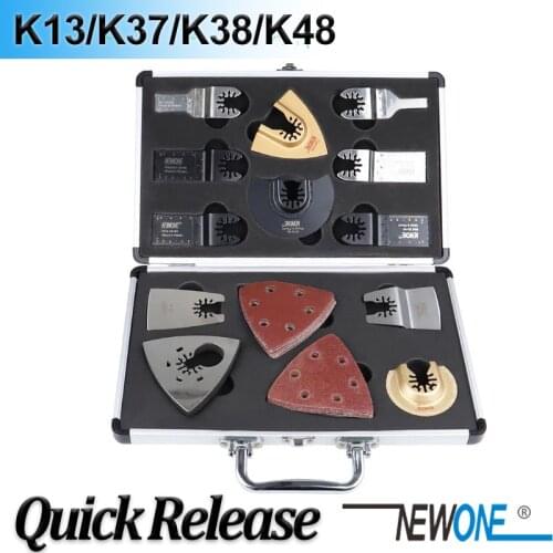 NEWONE Quick Release Saw Blade Kit Oscillating Multimaster Tools Set Fein Dremel Multi-Max,as Wood-metal cutter
