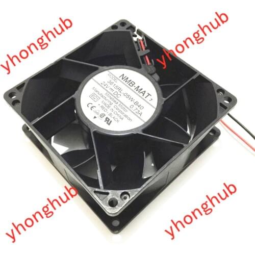 NMB-MAT 3615RL-05W-B40 EQ1 DC 24V 0.73A 90x90x38mm Server Cooling Fan