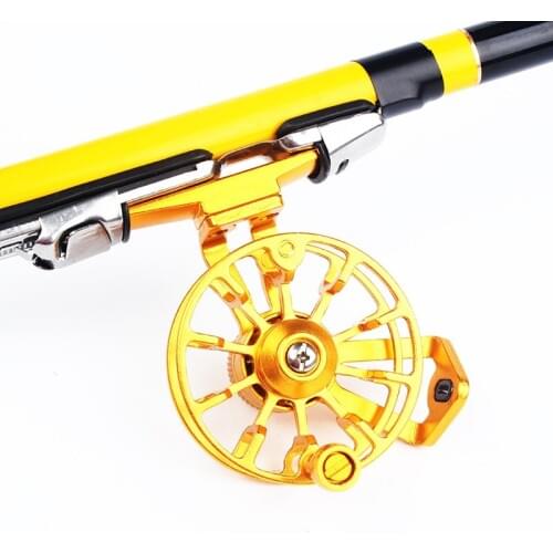 New Freshwater Aluminum Fly Fishing Reel Diameter 53mm Right Hand Retrieve Baitcasting Reel Ice Fishing Reel Wheel saltwater