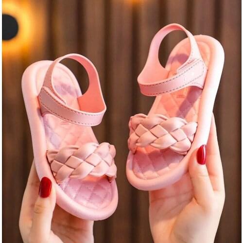 New Girls Sandals Baotou Beach Shoes 2-6 Years Old Children Non-slip Soft Bottom Childrens Sandals Non-slip Summer Sandals