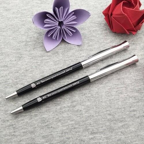 Wholesale 100pcs unique wedding gift favors customized free with your wedding date and text on pen body nice Anniversary gifts