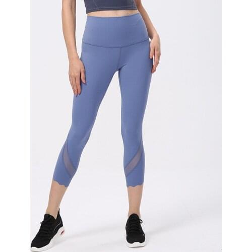 Sexy Yoga Leggings Fitness Tights Squatproof Plus Size High Waist Women Sports Pants Mesh Stitching Moisture Wicking Gym Running