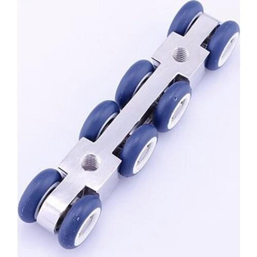 Blue zinc alloy 8 wheel Wardrobe Closet Cabinet Pulley Hardware Sliding Door Rollers
