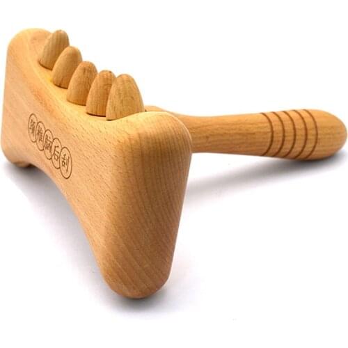 Hand Massager for Body Back Treatment Gouache Scraper Cellulite Gua Sha Massage Tools With Teeth Edge