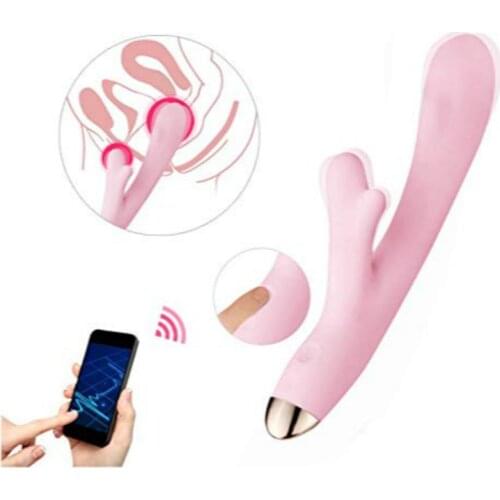 Intelligent APP Heating G Spot Vibrator USB Rechargeable Waterproof Wand Massager Mobile APP Remote Control Clitoris Stimulator