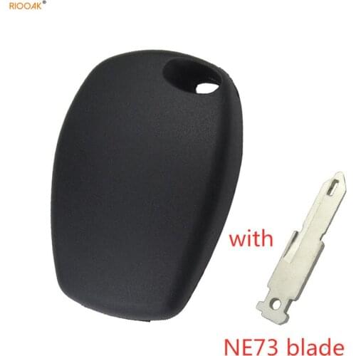 RIOOAK 10pcs Blank NE73/VA6/VAC102 Blade No Button Key Shell For Renault Logan Twingo Clio Auto Key Case Replacement Cover Fob