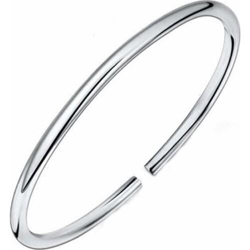 Fashion Vintage 925 Silver Bangles Jewelry Silver Bangles&Bracelet For Women Srebrna Bransoletka Pulsera De Plata
