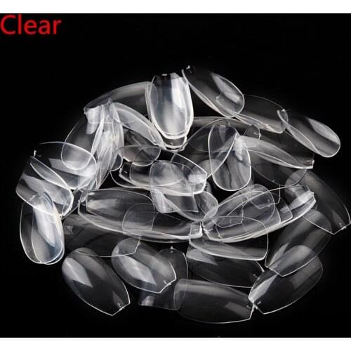 10Packs Short Coffin Nails 500pcs Clear Natural False Nail Tips Ballerina Nail For Salon DIY Acrylic 10 Size Makartt A0497