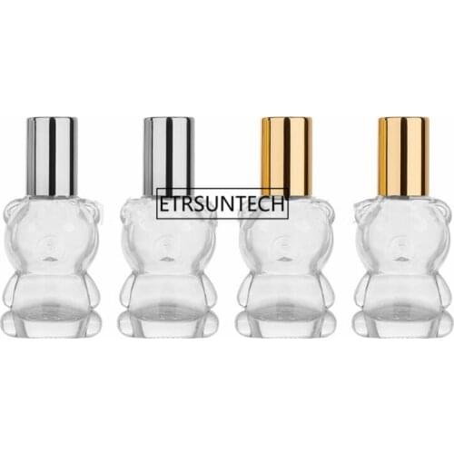 100pcs 8ML Mini Essential Oils Metal Roller Ball Glass Perfume Bottles Traveler Empty Roll-On Refillable Bottles F2259