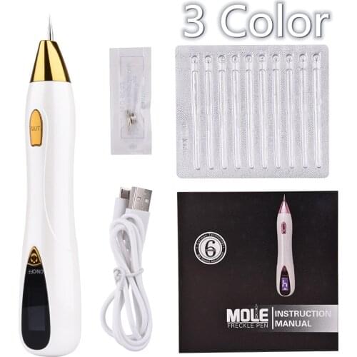3 Colors Blackhead Remover Laser Mole Tattoo Freckle Removal Price Pen Sweep Spot Wart Corns Dark Spot Machine Skin Care Tools